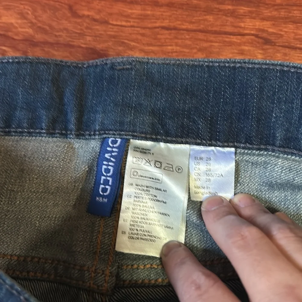 Men's Slim Blue Denim Shorts Size 28